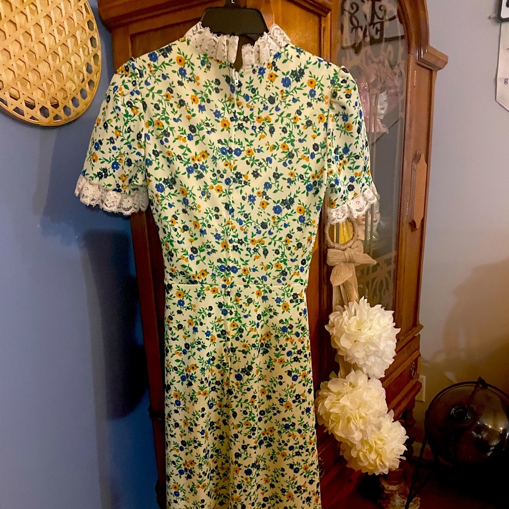 Vntg retro maxi dress - authentic and cool 60’s 70’s poly
